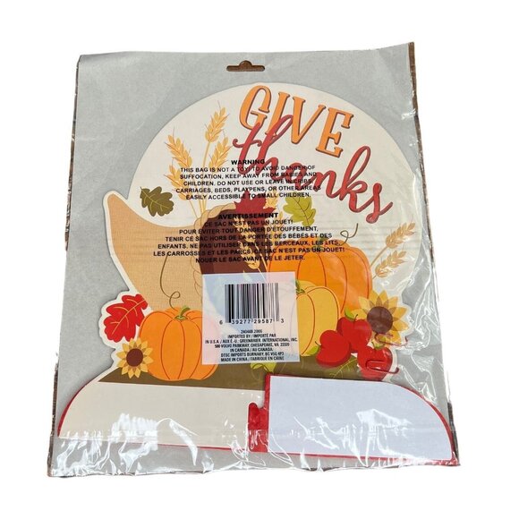 Fall Thanksgiving Harvest Table Paper Honeycomb Centerpieces 10” Give Thanks - Picture 2 of 3